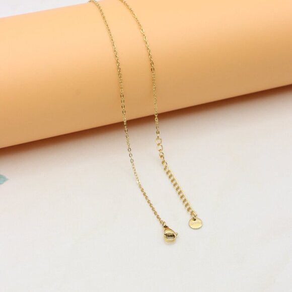 "Yellow Heart Pendant Necklace with Dangle Charm – Chic & Stylish Look, XPNL0365 - Picture 10 of 13